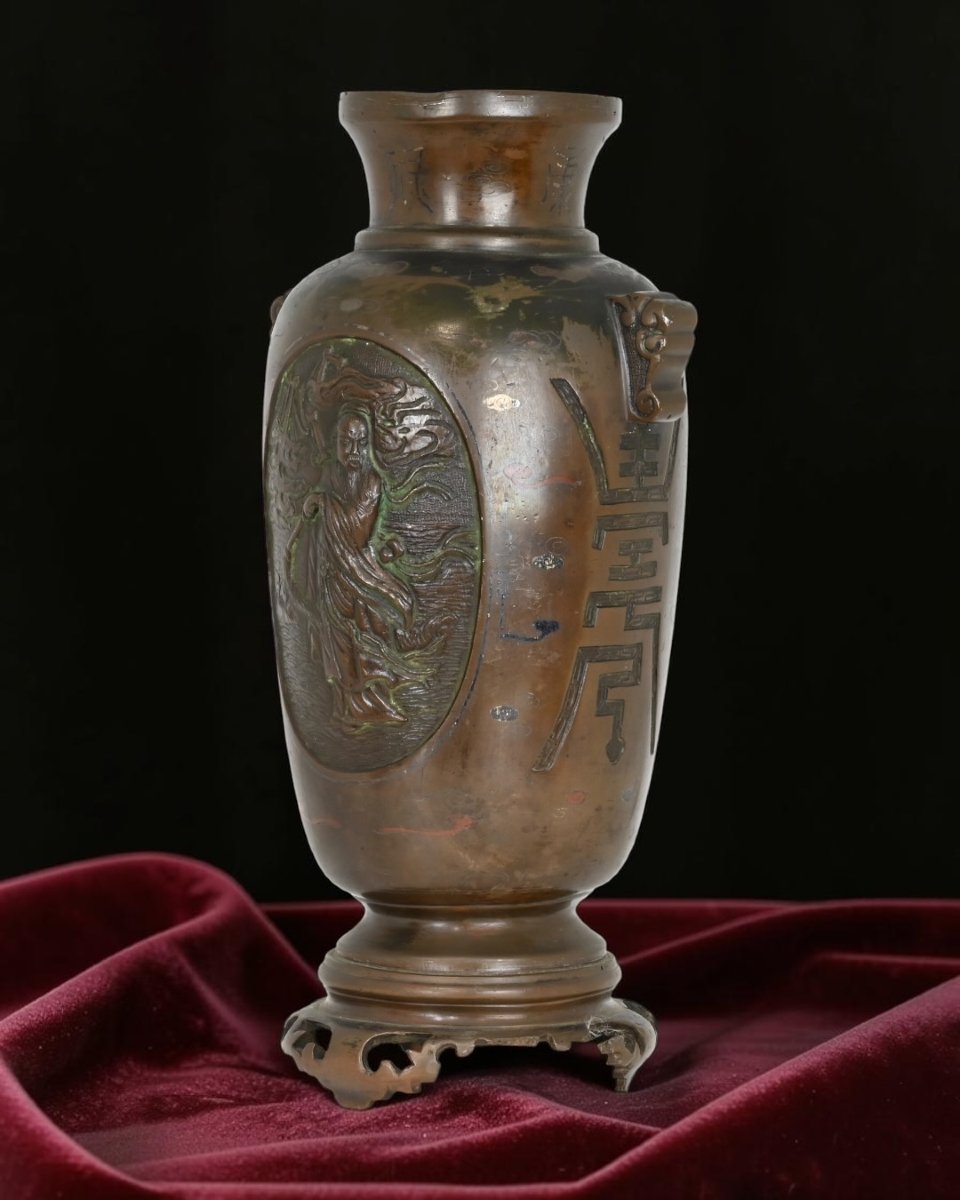Vase japonais de l'époque Meiji - Japon, fin du XIXe siècle-photo-3